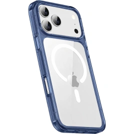 Чехол Gurdini Alba Series Protective with MagSafe для iPhone 17 Pro Max Dark Blue