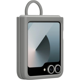 Чехол Samsung Silicone Case with Ring для Galaxy Z Flip6 Gray