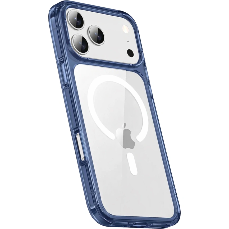 Чехол Gurdini Alba Series Protective with MagSafe для iPhone 17 Pro Max Dark Blue фото 1