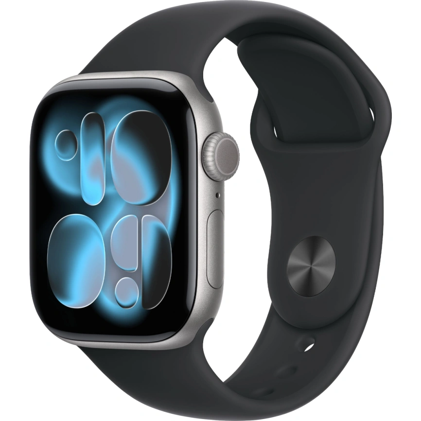 Смарт-часы Apple Watch Series 11 46mm Space Grey Aluminium Case with Black Sport Band M/L фото 1