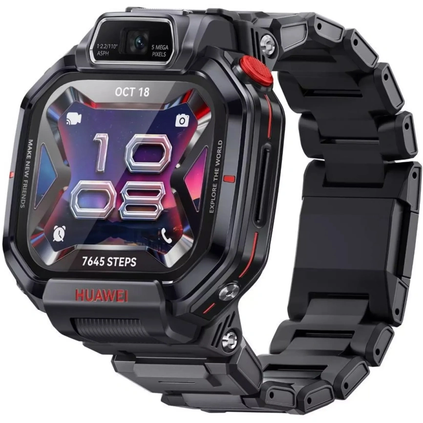 Смарт-часы Huawei Watch Kids X1 Pro Black Plastic Strap/Black (55020JAS) фото 2