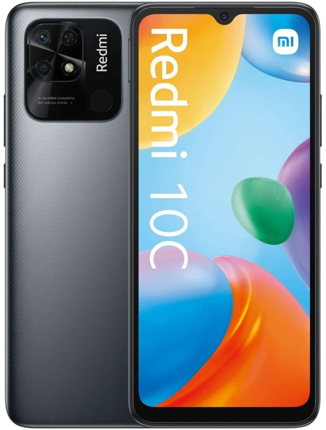 Смартфон XiaoMi Redmi 10C 4/128Gb (NFC) Grey EAC фото 1