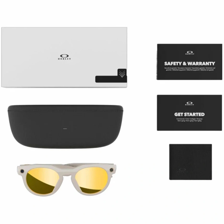 Умные очки Oakley HSTN Prizm 24K Polarized lenses M Warm Grey фото 5