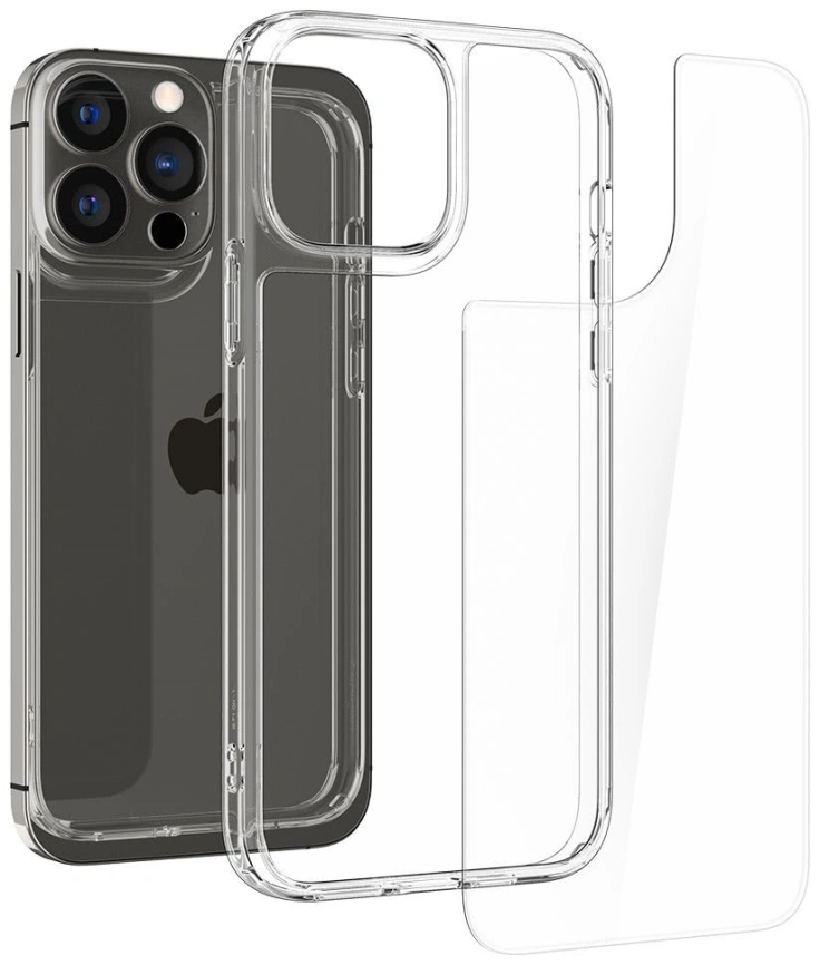 Чехол Spigen Quartz Hybrid для iPhone 13 Pro (ACS03271) Crystal Clear фото 5