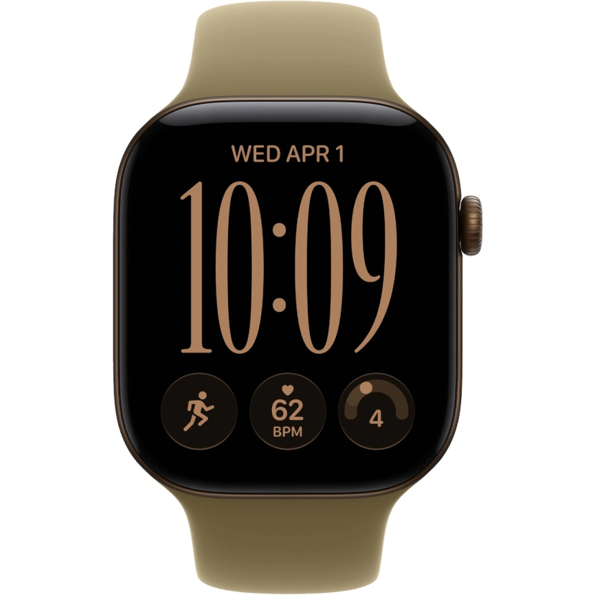 Смарт-часы Apple Watch Series 12 46mm Dark Bronze Aluminum Case with Olive Sport Band M/L фото 3