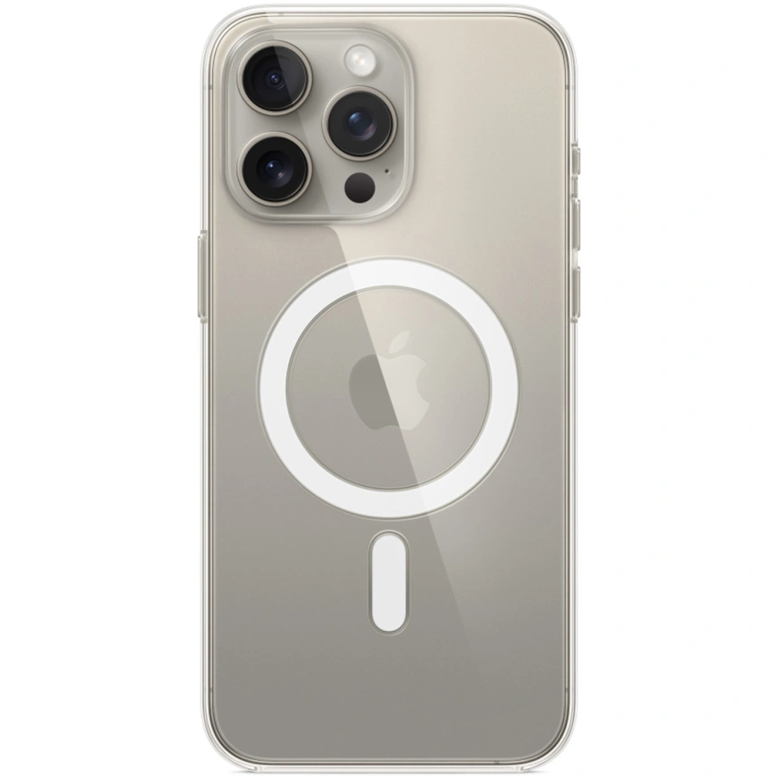 Силиконовый чехол Apple MagSafe для iPhone 15 Pro Clear фото 1