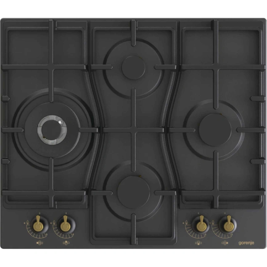 Газовая варочная панель Gorenje GW6D42CLB Black фото 2