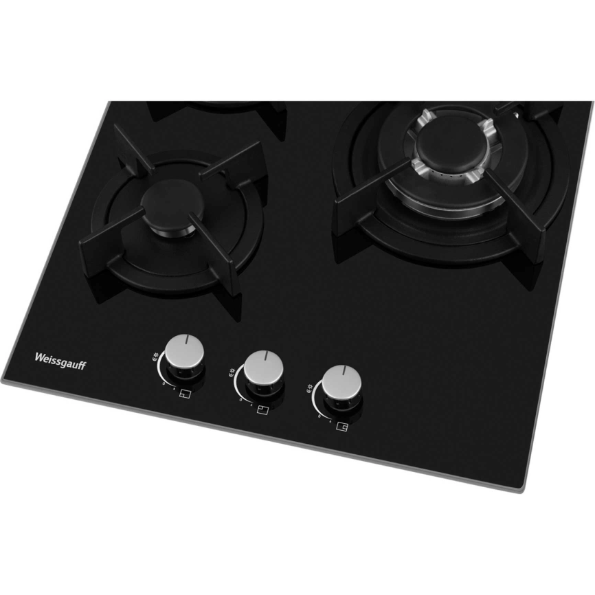 Газовая варочная панель Weissgauff HG 451 BGH Black фото 4